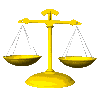 Dessin animé de la balance en tant que symbole traditionnel de la justice. Commentaire Tobacostop : Le Grand-Duc craint que cesser de fumer en ville, revient à quitter ce luxe en bourg...