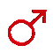 Dessin animé du symbole du sexe masculin. Commentaire Tobacostop : Le tabac, il fait mâle...