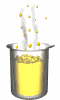 Dessin animé d'un flacon d'urine chaude et pétillante. Commentaire Tobacostop : Cette histoire de nicotine dans l'urine des non-fumeurs, est sortie d'un jet et a fait bien des remous...