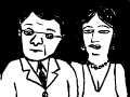 Dessin animé d'un couple, et l'homme donne ses crottes de nez à elle qui les attrape avec sa langue, et les avale. Commentaire Tobacostop : Mon âme, ma moitié, mon cœur : depuis que tu fumes, je ne sens plus que tu vibres ô ma sœur...