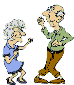 Dessin animé d'un couple de vieux qui dansent. Commentaire Tobacostop : Vieux fumeur qu'il est, il préfère danser que flirter : pour ce que chez lui le sexe ça génère...